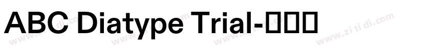 ABC Diatype Trial字体转换